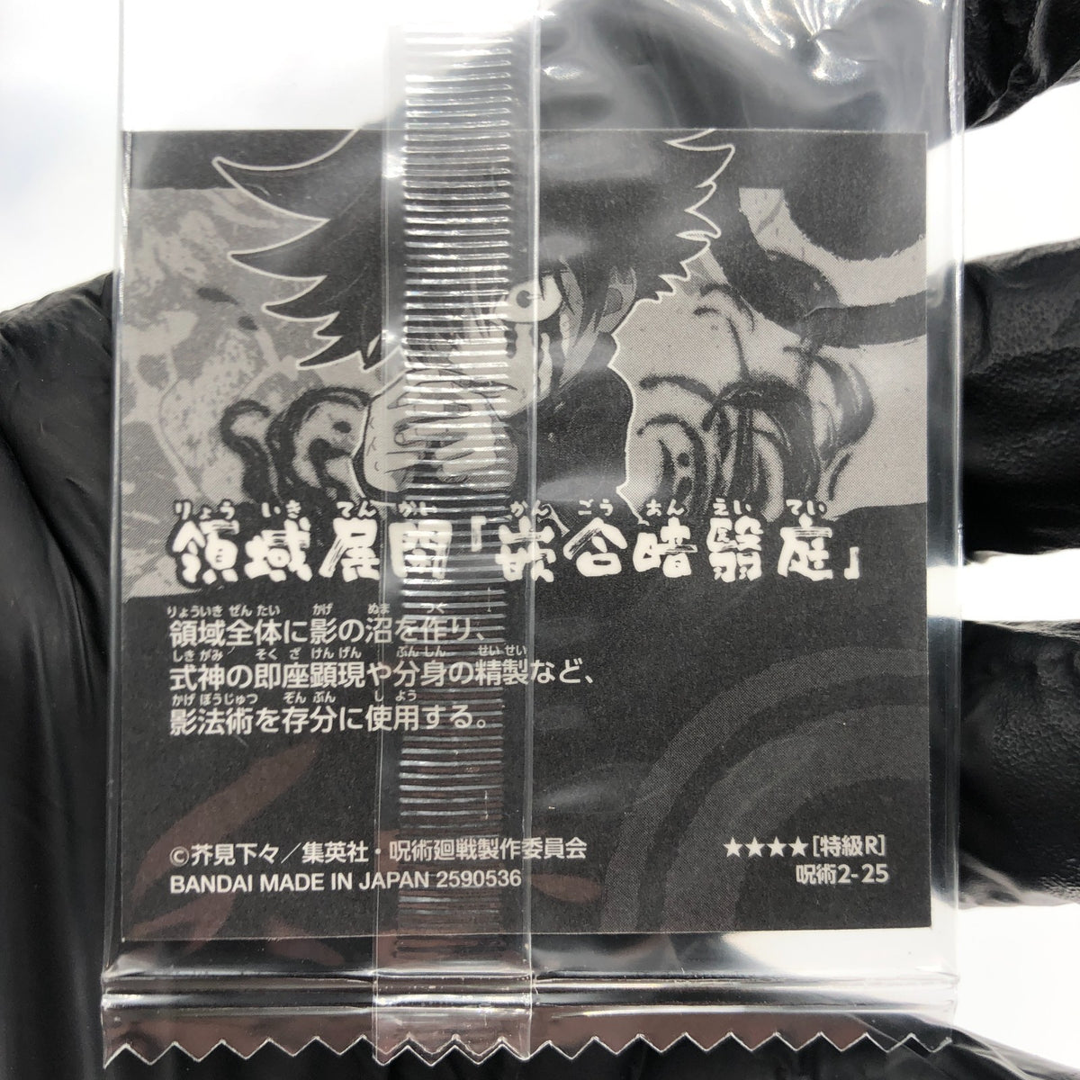 Jujutsu Kaisen Megumi Fushiguro 2-25 R Four Star Holo Wafer Japanese [Sealed]