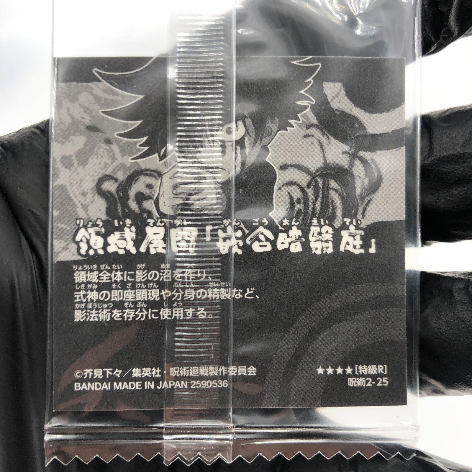 Jujutsu Kaisen Megumi Fushiguro 2-25 R Four Star Holo Wafer Japanese [Sealed]