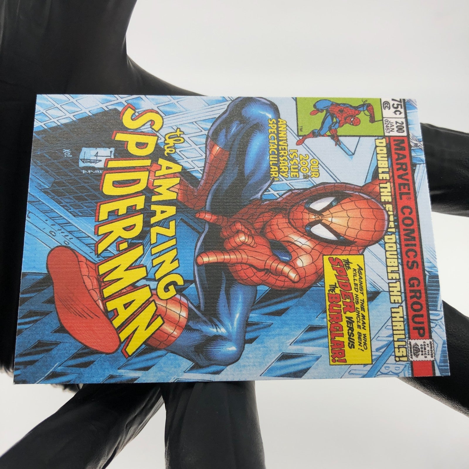 Marvel Card Spider-Man 1 Comic Covers Fleer Upper Deck Renditions [NM]