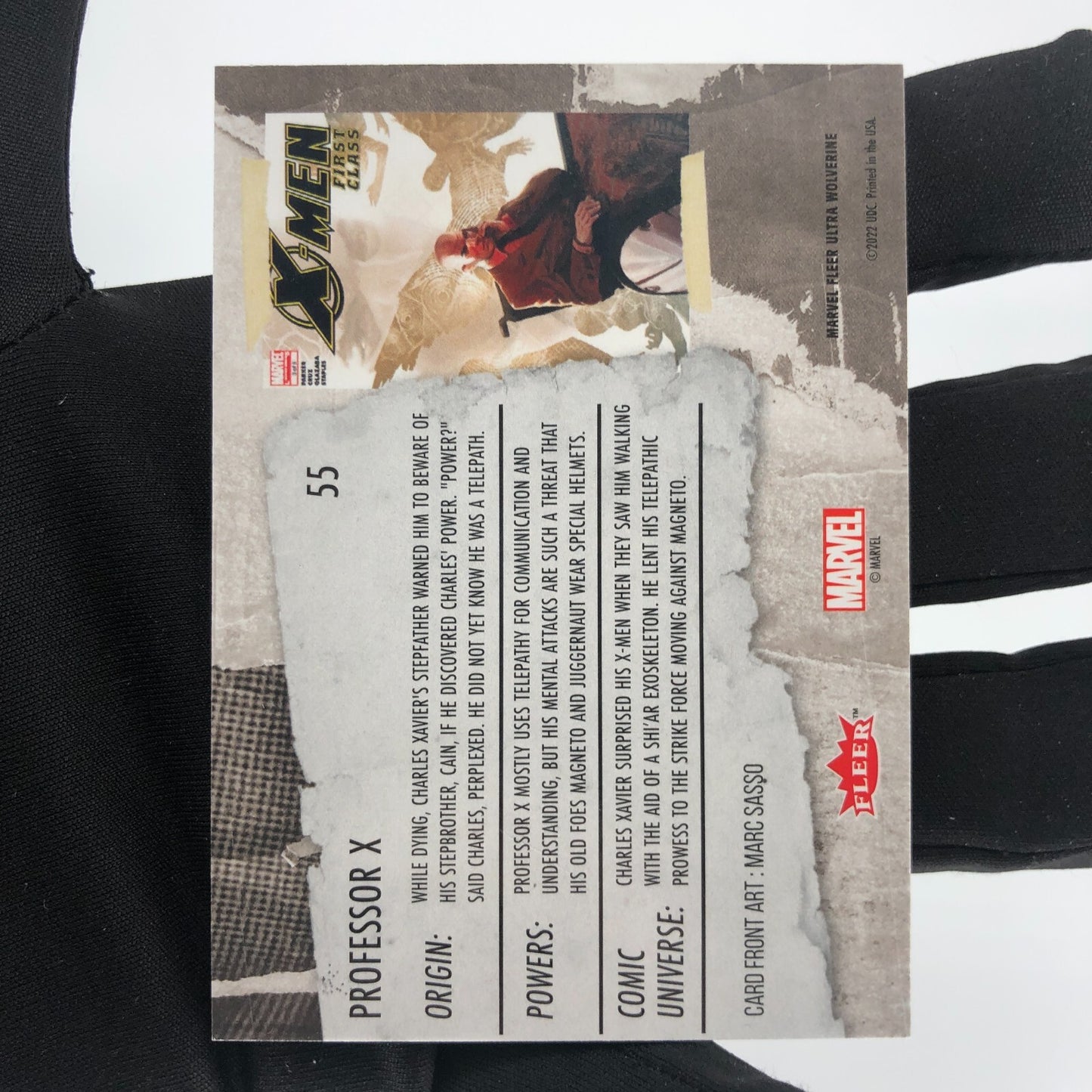Marvel Card Professor X 55 Base Upper Wolverine Ultra [A]