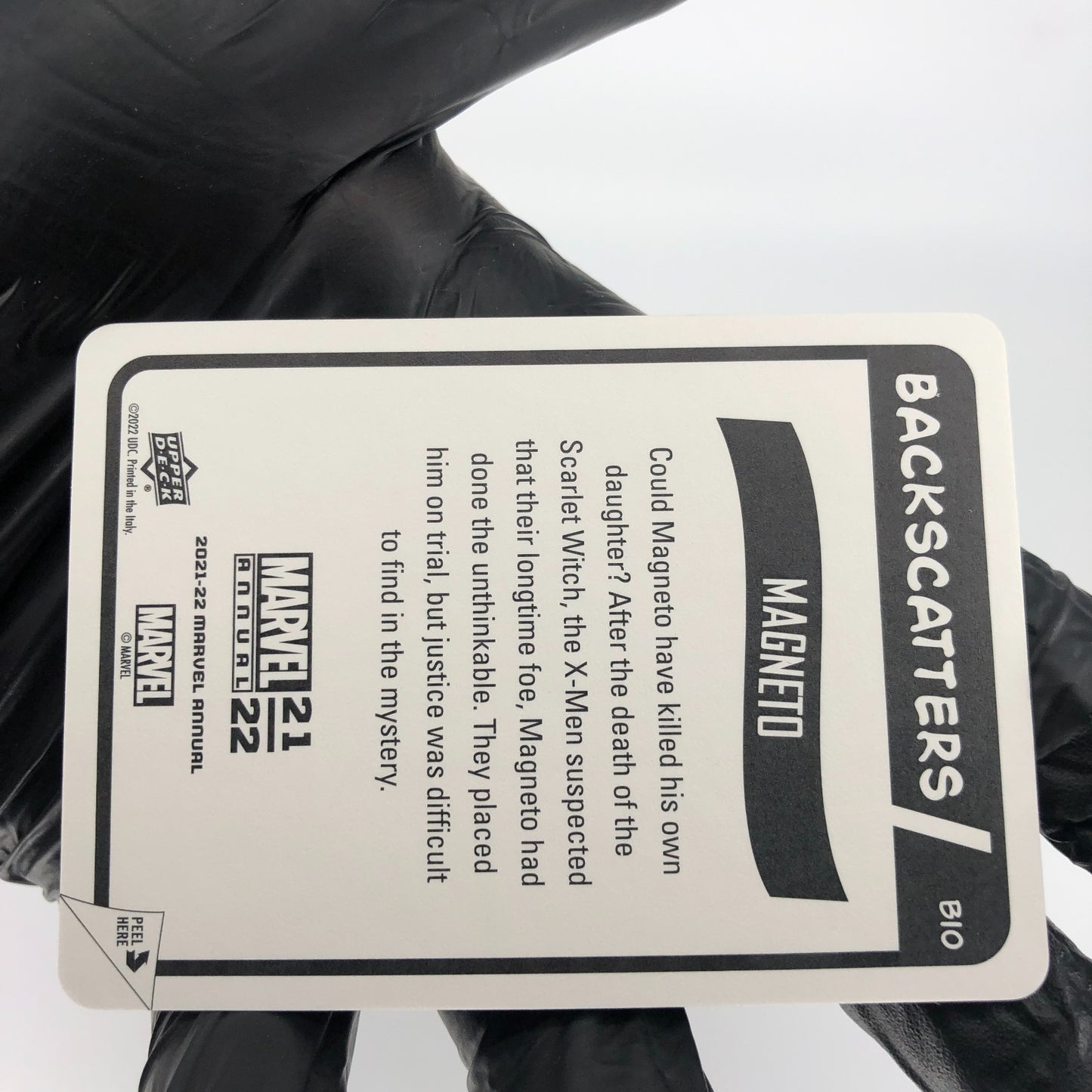 Marvel Card Magneto  Backscatters Annual Upper Deck Flair 2021 [NM]