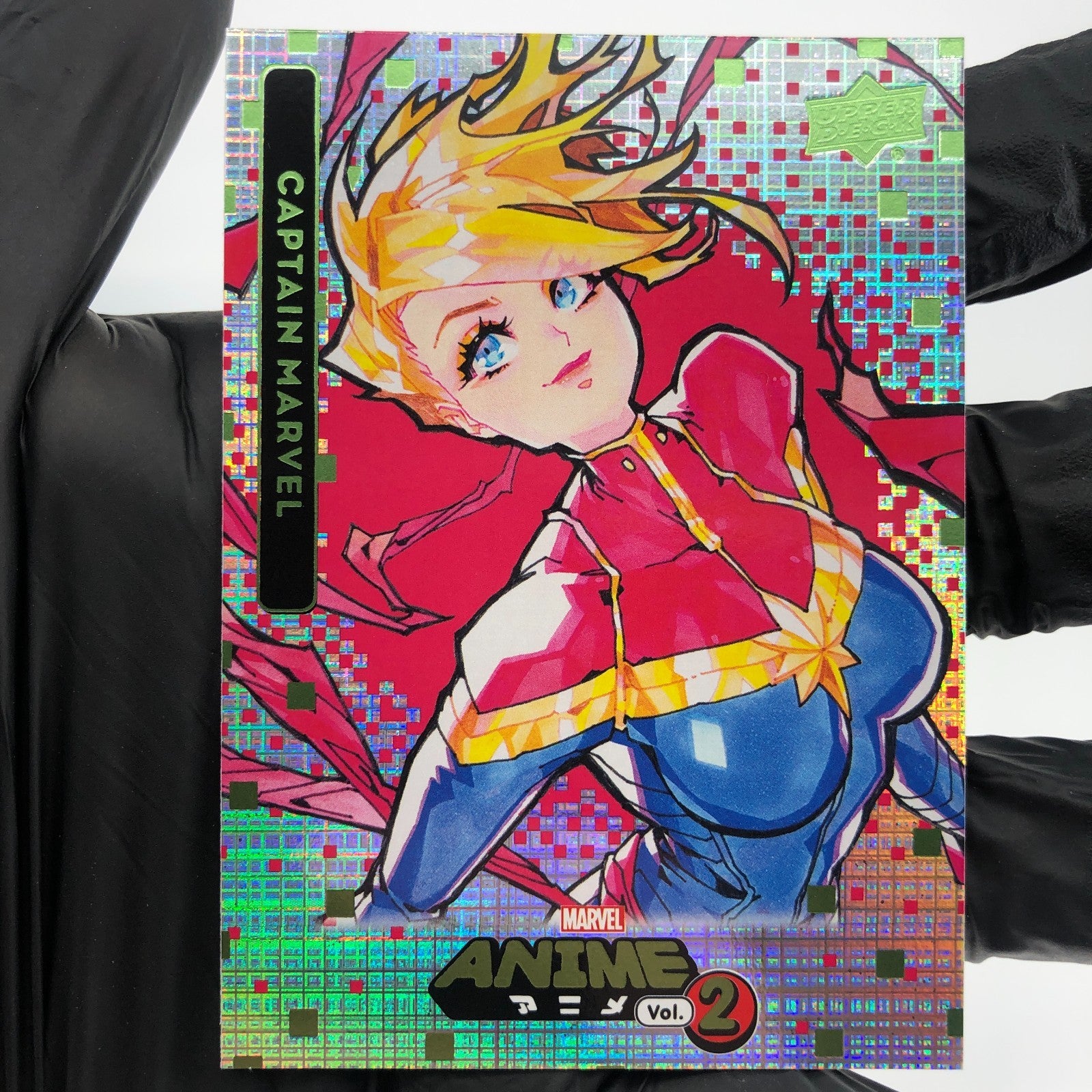 Marvel Card Captain Marvel 10 Anime Vol.02 Holo Upper Deck Fleer [NM]