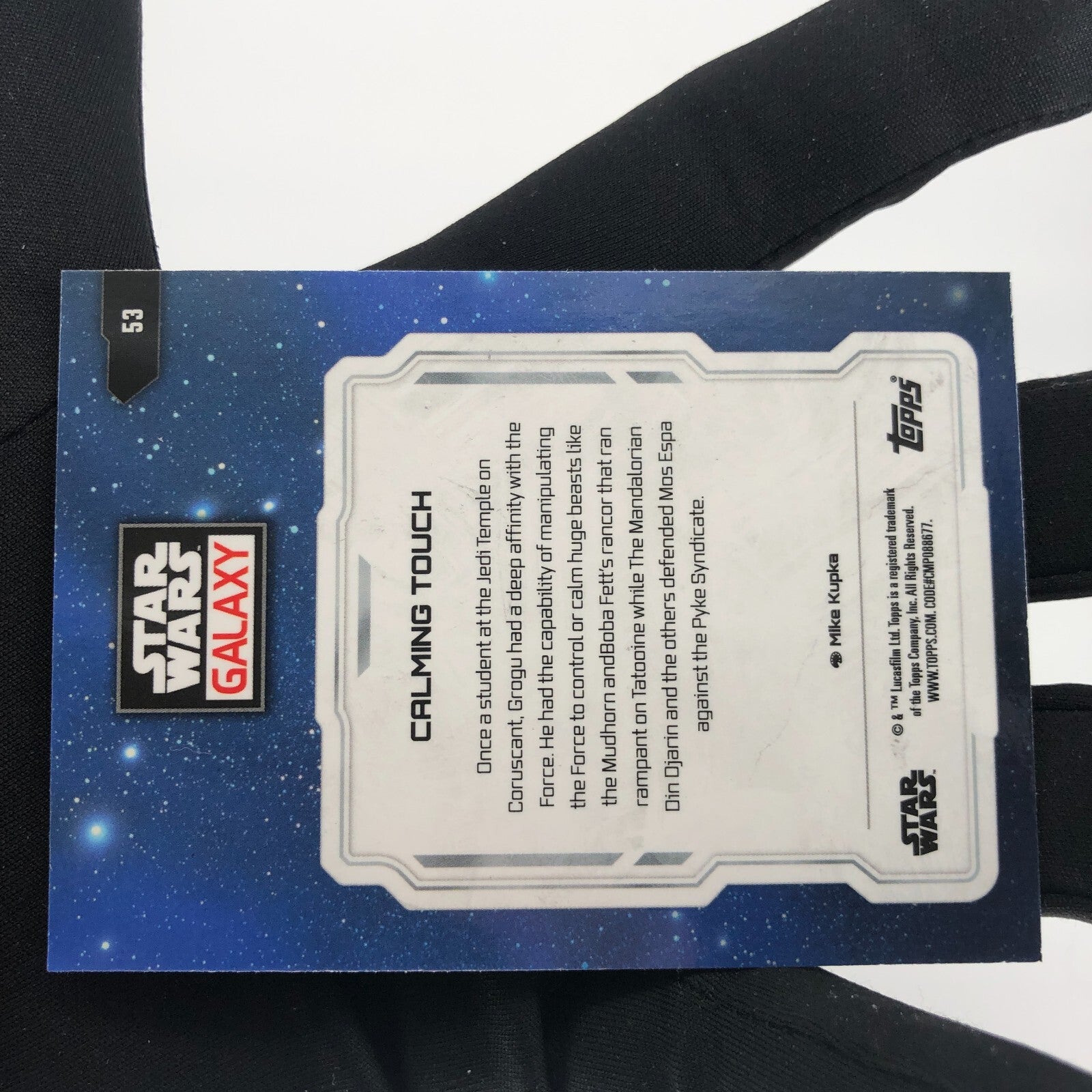 Star Wars Galaxy 2024 Calming Touch Grogu 53 Base Topps Chrome [Rank A]