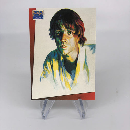 Star Wars Galaxy Card The Design Of 3 Topps Luke Skywalker 1993 [Rank A]