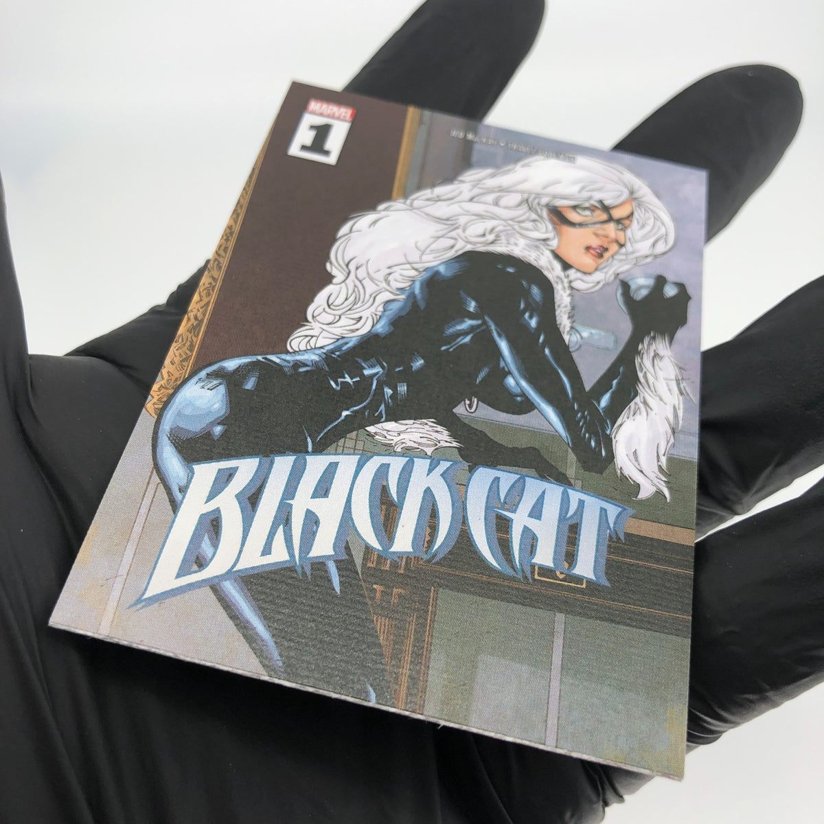 Marvel Card Black Cat 75 Comic Covers Fleer Upper Deck Renditions [NM]