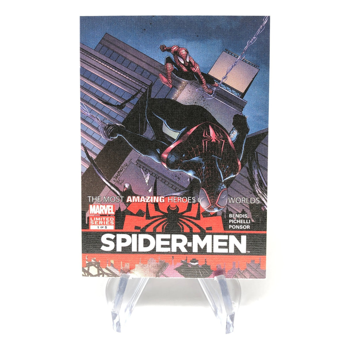 Marvel Card Spider-Man 74 Comic Covers Fleer Upper Deck Renditions [NM]