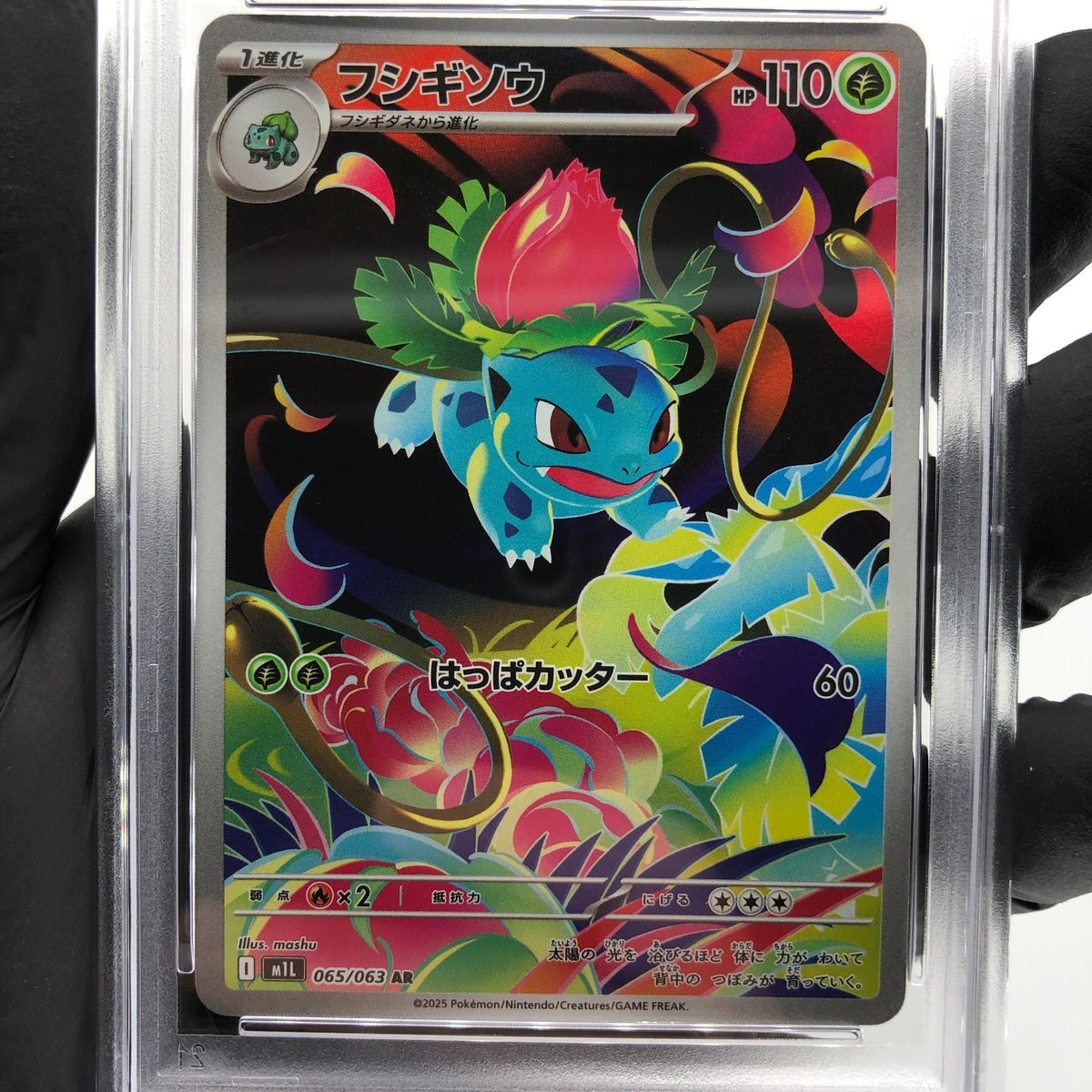 PSA 9 Pokemon Card Ivysaur 065/063 AR M1L Japanese Karte [9]