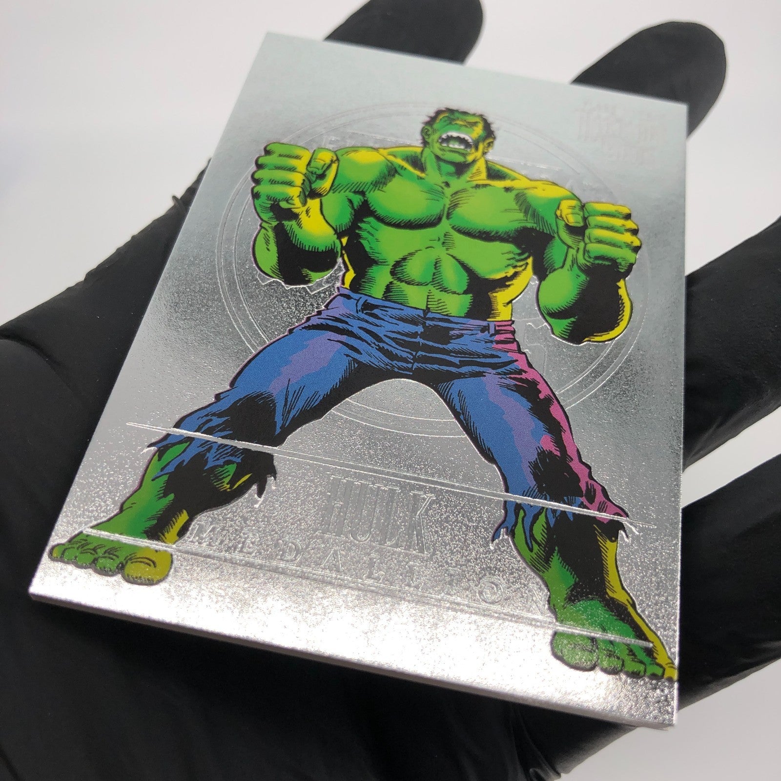 Marvel Card Hulk M-20 Medallion Fleer Upper Deck Midnight Sons Ultra [NM]