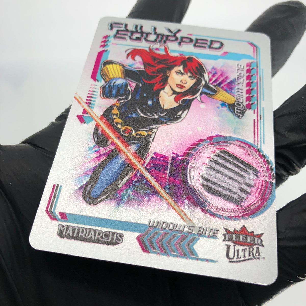 Marvel Card Black Widow FE-1 Metal Matriarchs 2024 Fleer Upper Deck [NM]