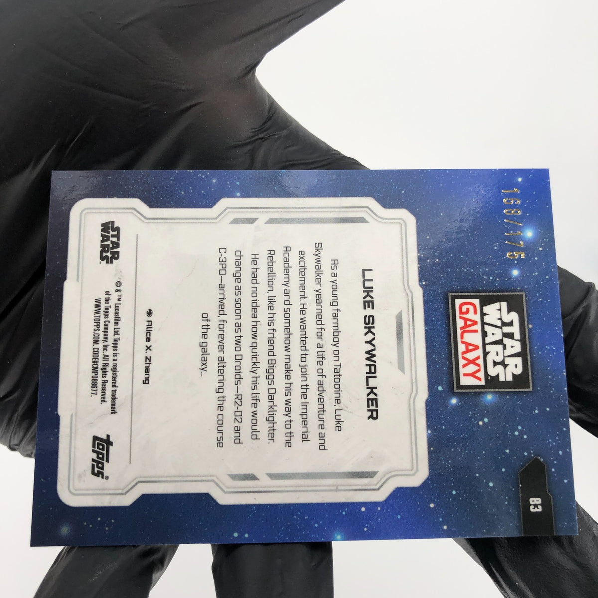 Star Wars Galaxy 2024 Luke Skywalker 83 Lava /175 Topps Chrome [NM]