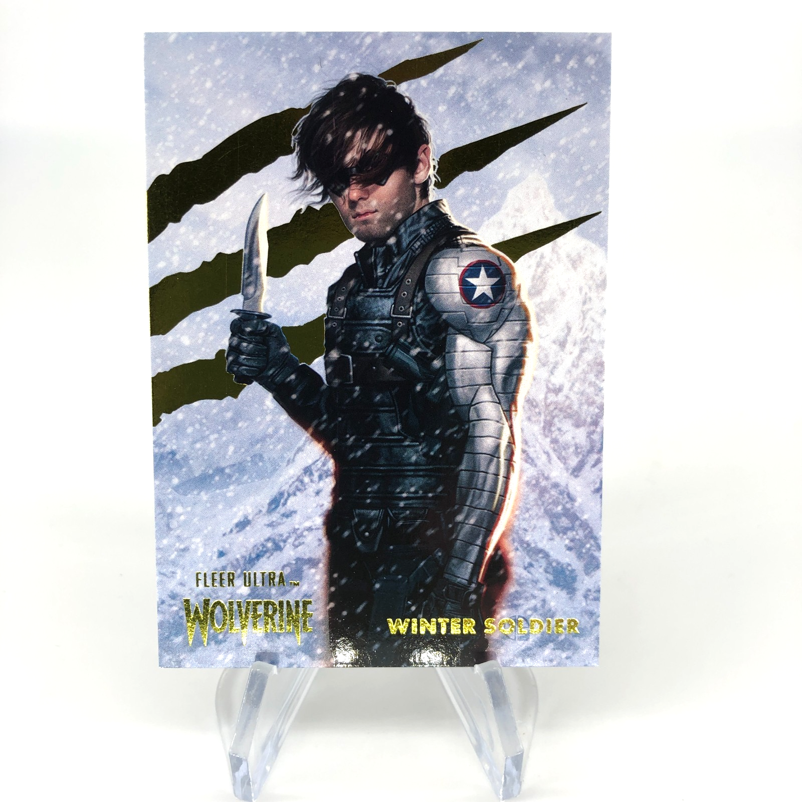 Marvel Card Winter Soldier 16 Gold /90 Fleer Upper Deck Ultra Wolverine [NM]