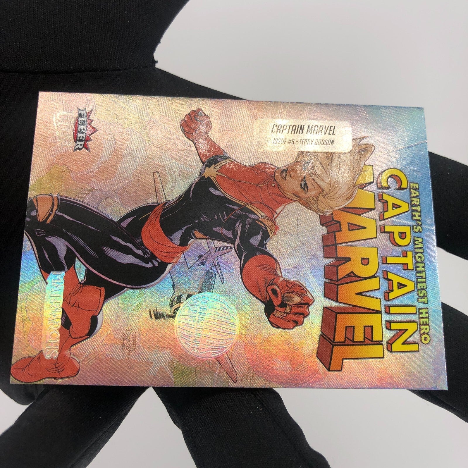 Marvel Card Captain Marvel CC-7 Cover Holo Matriarchs 2024 Fleer Upper Deck [NM]