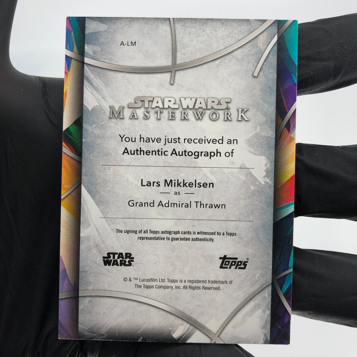 2024 Topps Masterworks Star Wars Grand Admiral Signed Mikkelsen Holo [NM]