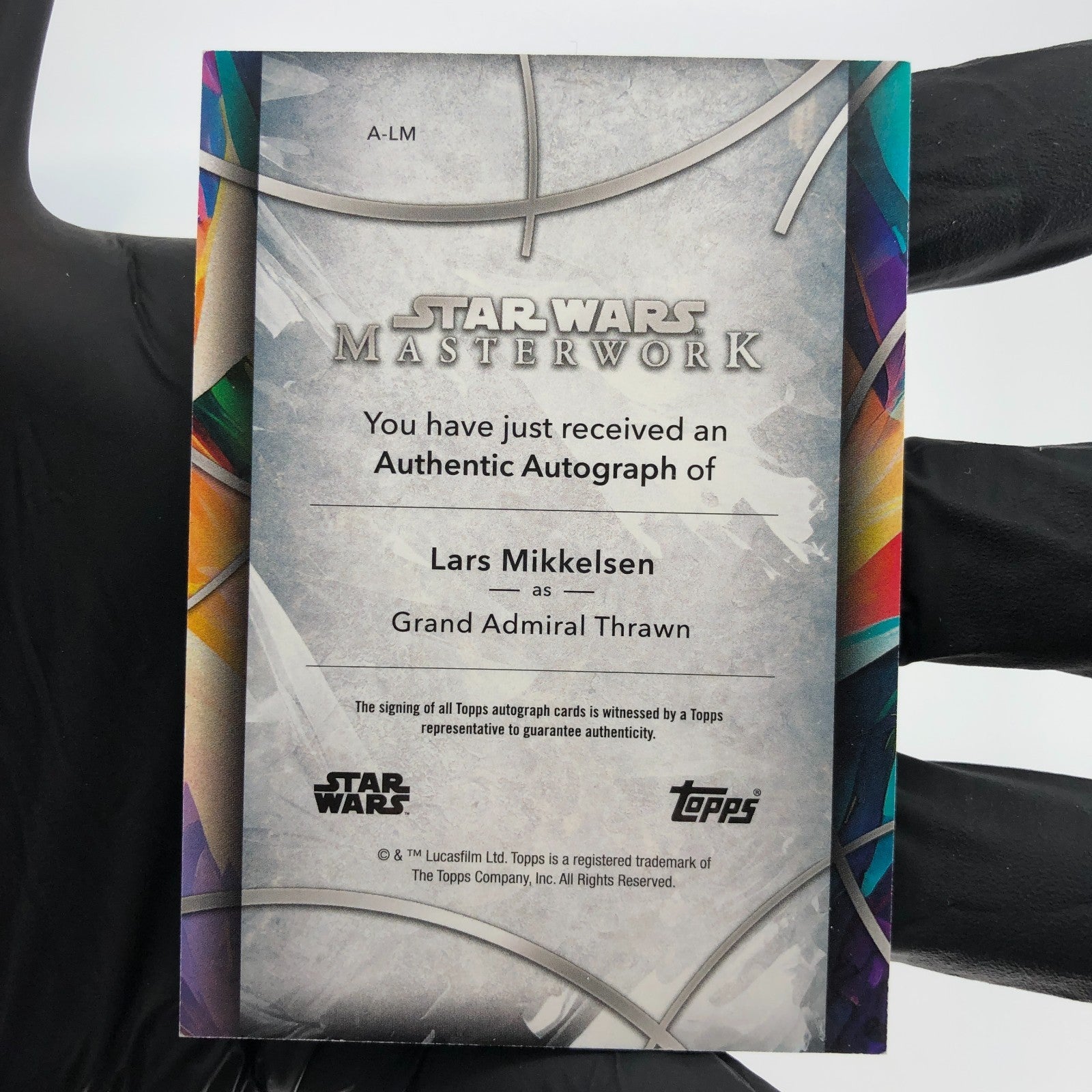 2024 Topps Masterworks Star Wars Grand Admiral Signed Mikkelsen Holo [NM]