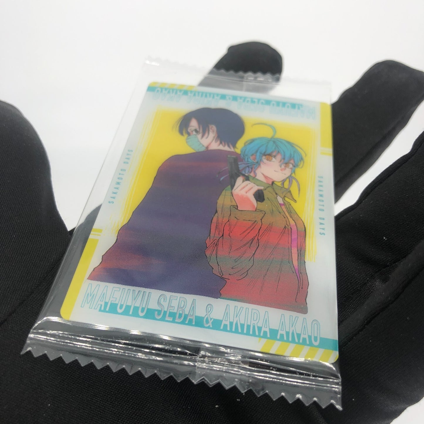 Sakamoto Days Card Wafer Akira and Mafuyu V-18 Holo Japanese [Rank S]