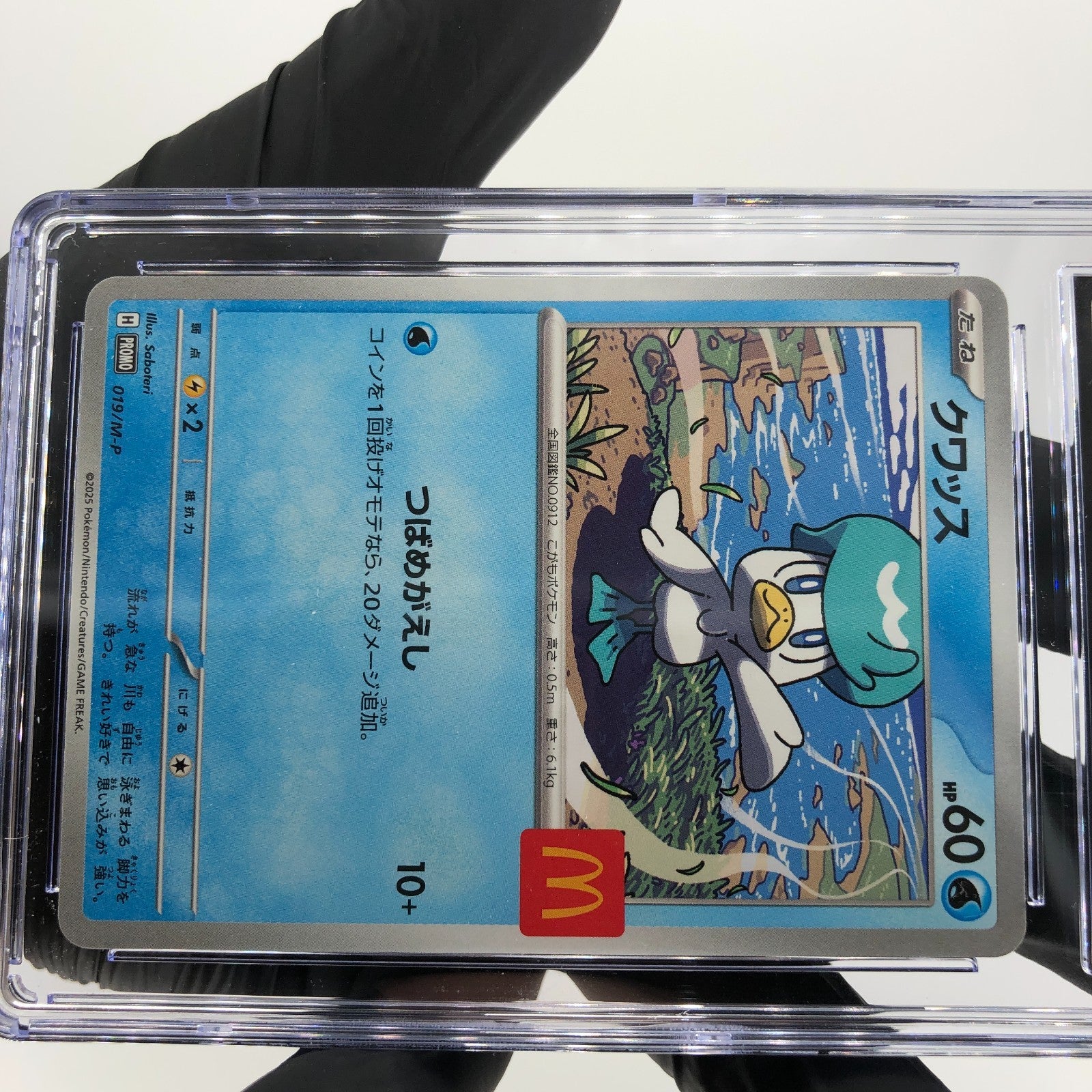 CGC 10 Pokemon Card Quaxly 019/M-P McDonalds Promo Japanese Karte [10]