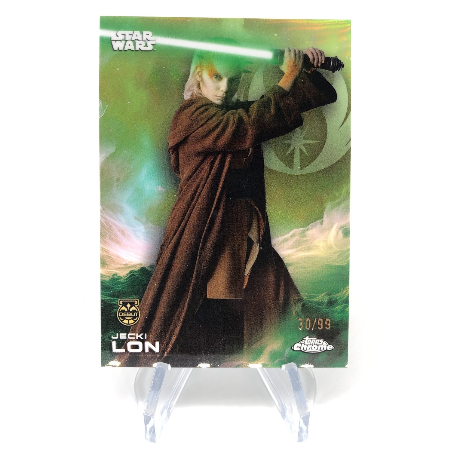 2025 Topps Chrome Star Wars Jecki Lon 64 Green /99 [NM]
