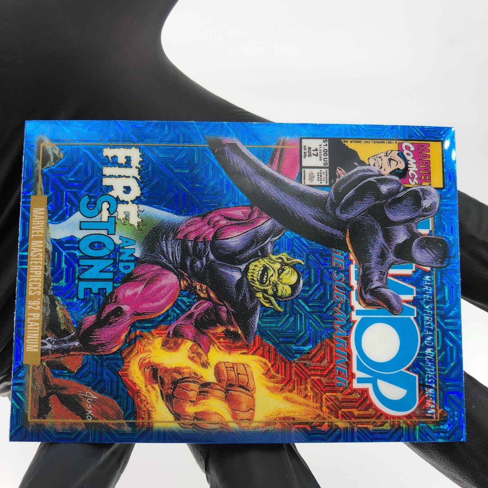 Marvel Card Super Skrull Blue  Traxx 84-V  Fleer Upper Deck Masterpieces [NM]