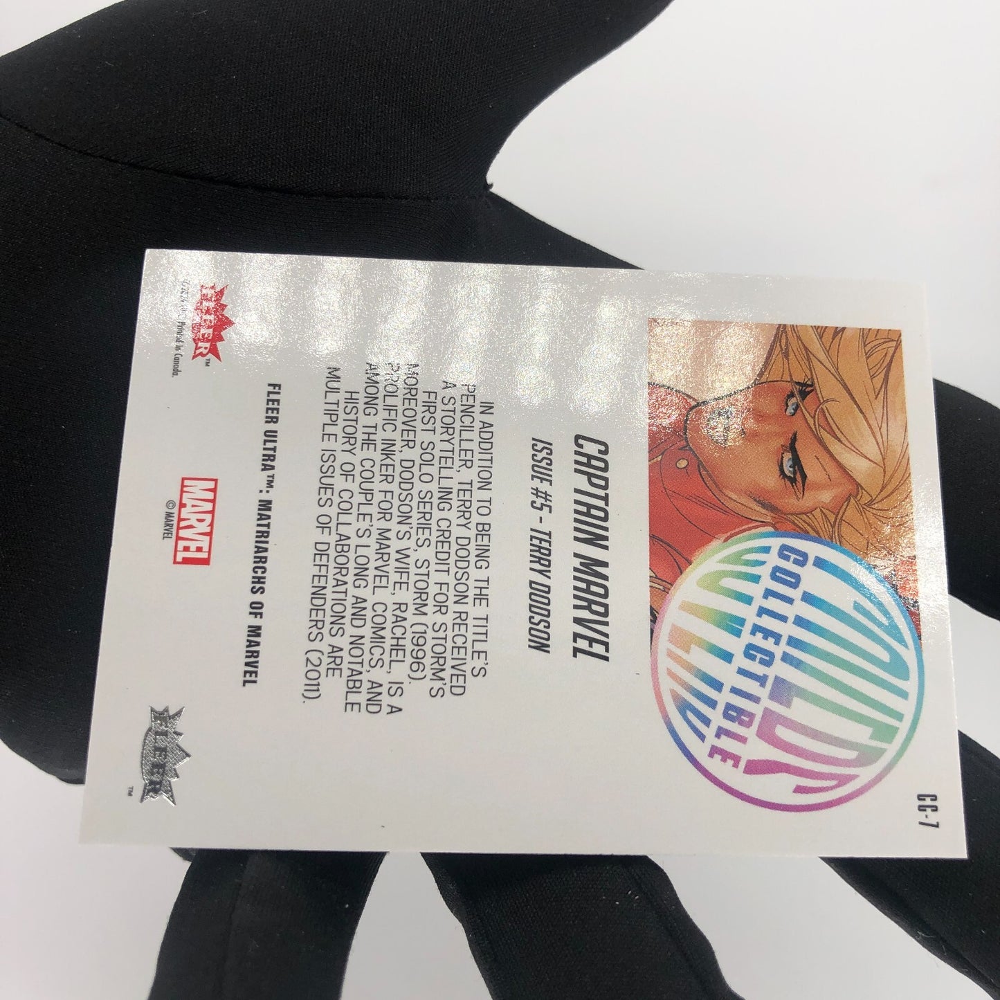 Marvel Card Captain Marvel CC-7 Cover Holo Matriarchs 2024 Fleer Upper Deck [NM]