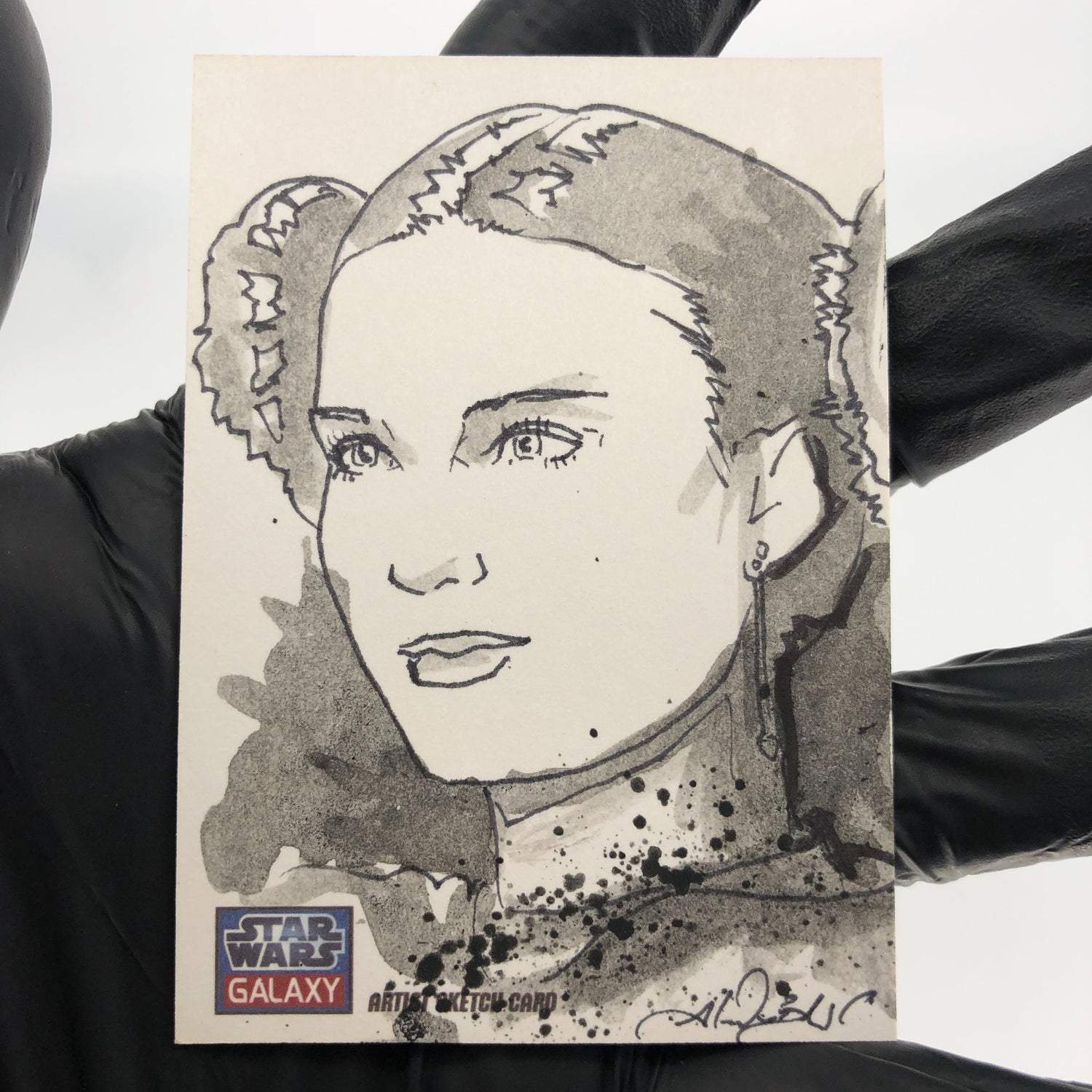 2024 Topps Star Wars Galaxy Padme Amidala /1 Sketch by Alex Buechel [NM]