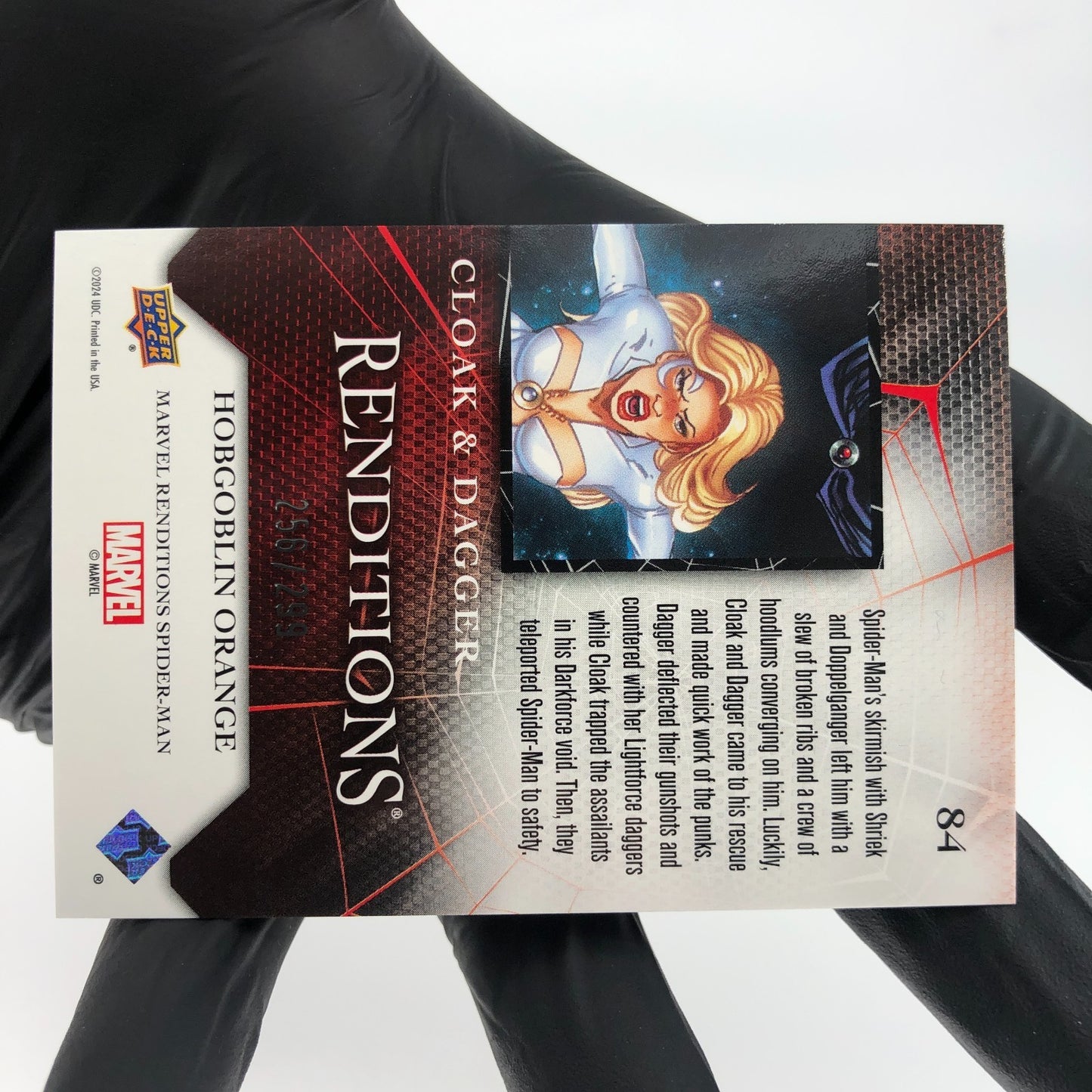 Marvel Card Cloak & Dagger 84 Orange  /299 Fleer Upper Deck Renditions [NM]