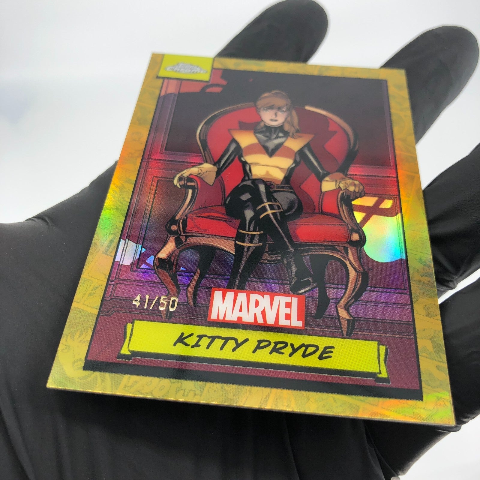 Marvel Card Kitty Pride 95 Gold /50 Topps Chrome 2024 [NM]
