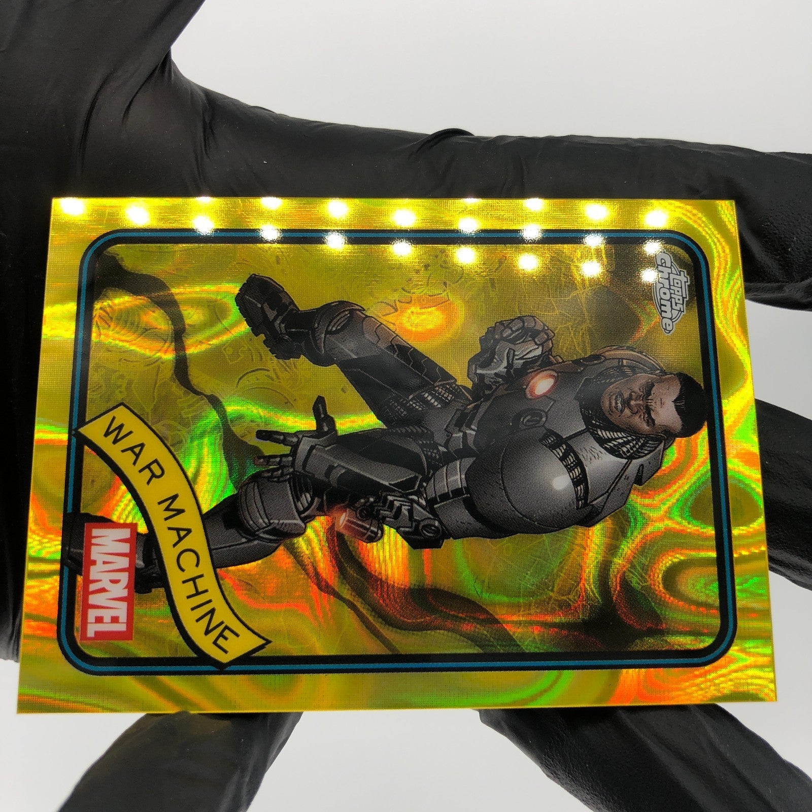 Marvel Card War Maschine 194 Yellow Lava Refractor Topps Chrome 2025 [NM]