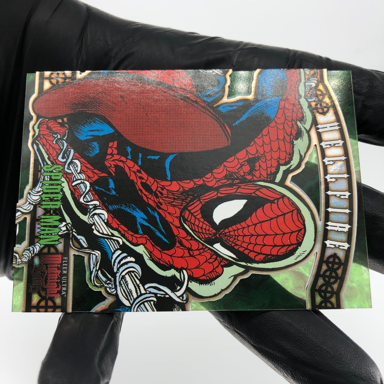 Marvel Card Spider-Man HF-12 Hellfire Midnight Sons 2022 Fleer Upper Deck [NM]