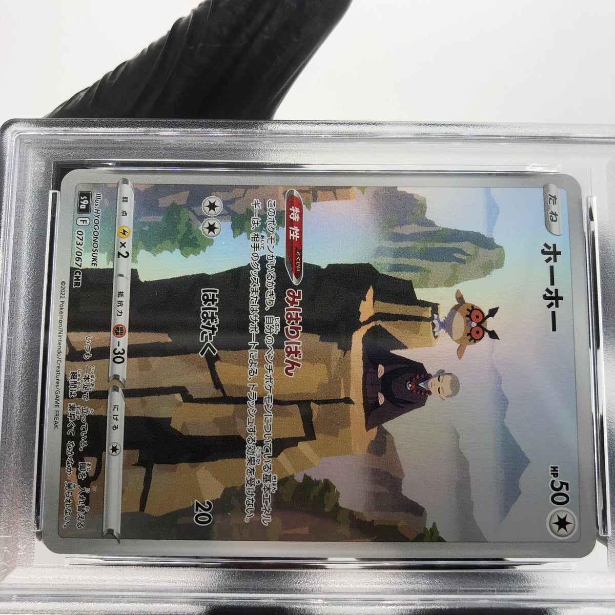 PSA 9 Pokemon Card Hoothoot 073/067 CHR S9a Japanese Karte [9]