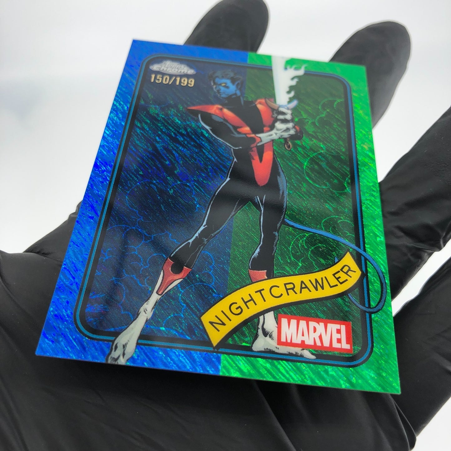 Marvel Card Nightcrawler 178 Blue Green Shimmer /199 Topps Chrome 2025 [NM]