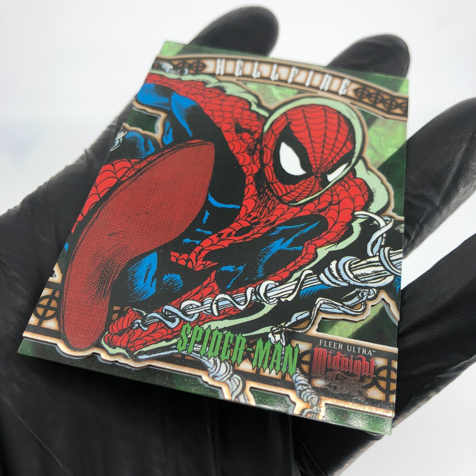 Marvel Card Spider-Man HF-12 Hellfire Midnight Sons 2022 Fleer Upper Deck [NM]