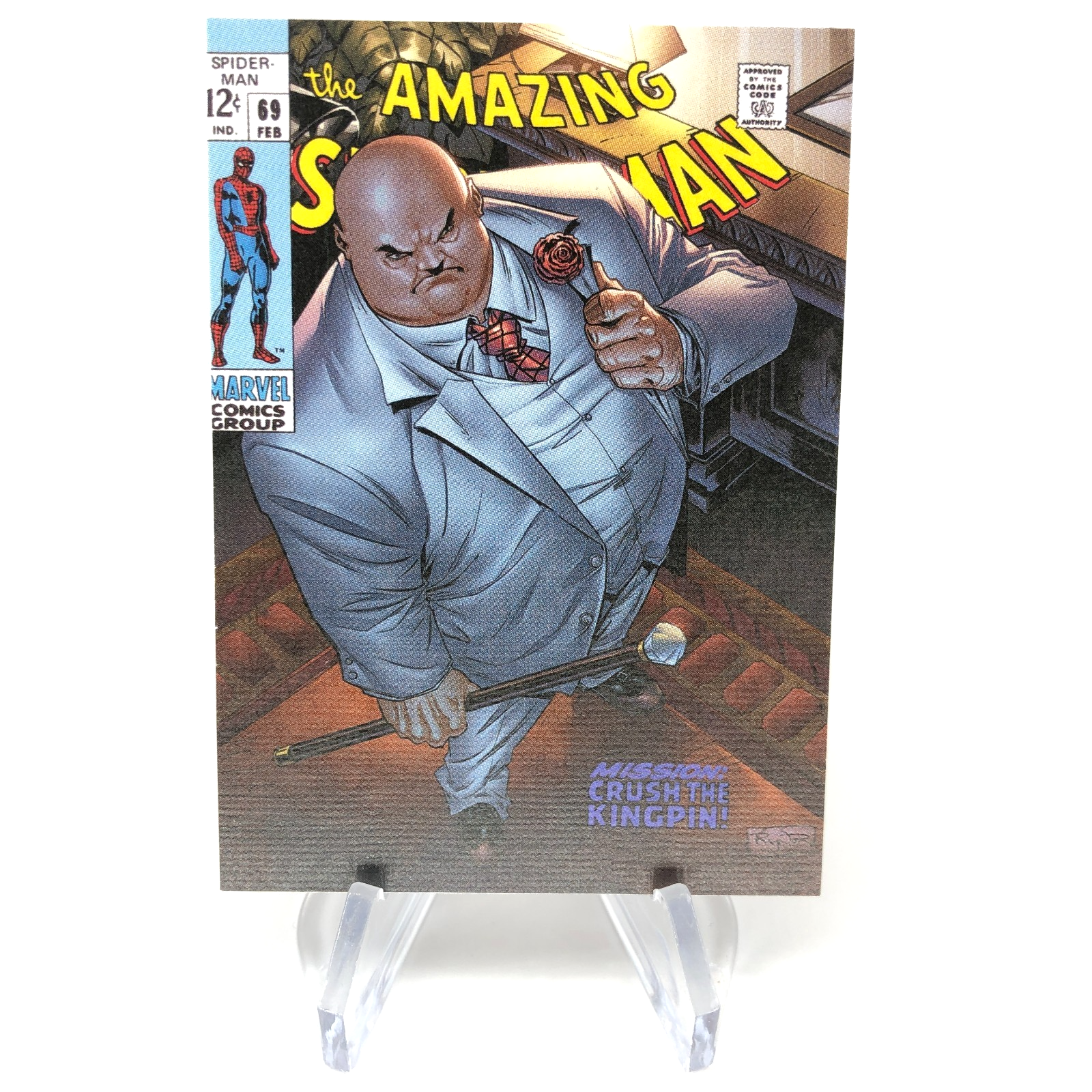 Marvel Card Kingpin 7 Comic Covers Fleer Upper Deck Renditions [NM]