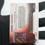 Marvel Card Wolverine 77 Comic Covers Fleer Upper Deck Renditions [NM]