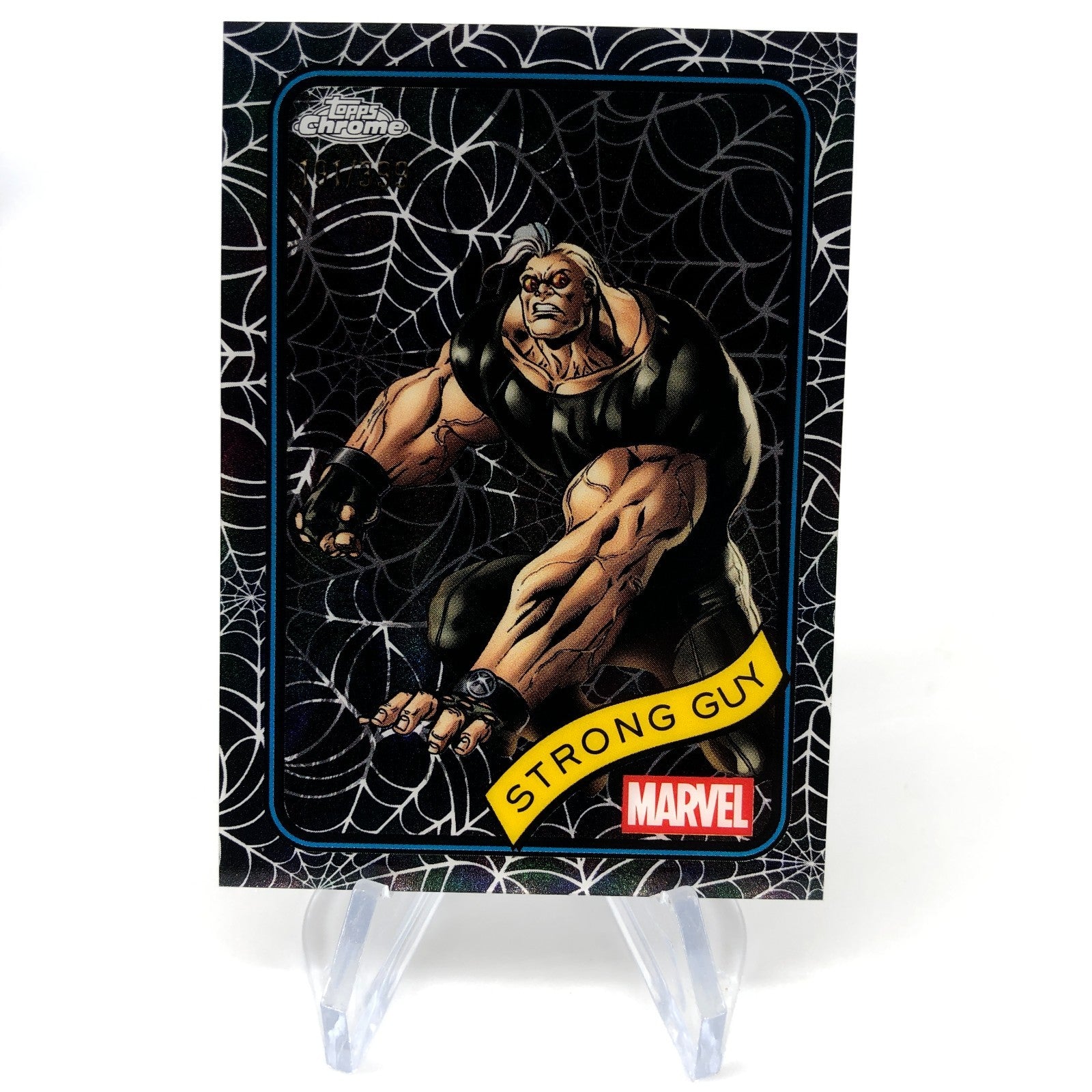 Marvel Card Strong Guy 182 Black Web /399 Topps Chrome 2025 [NM]