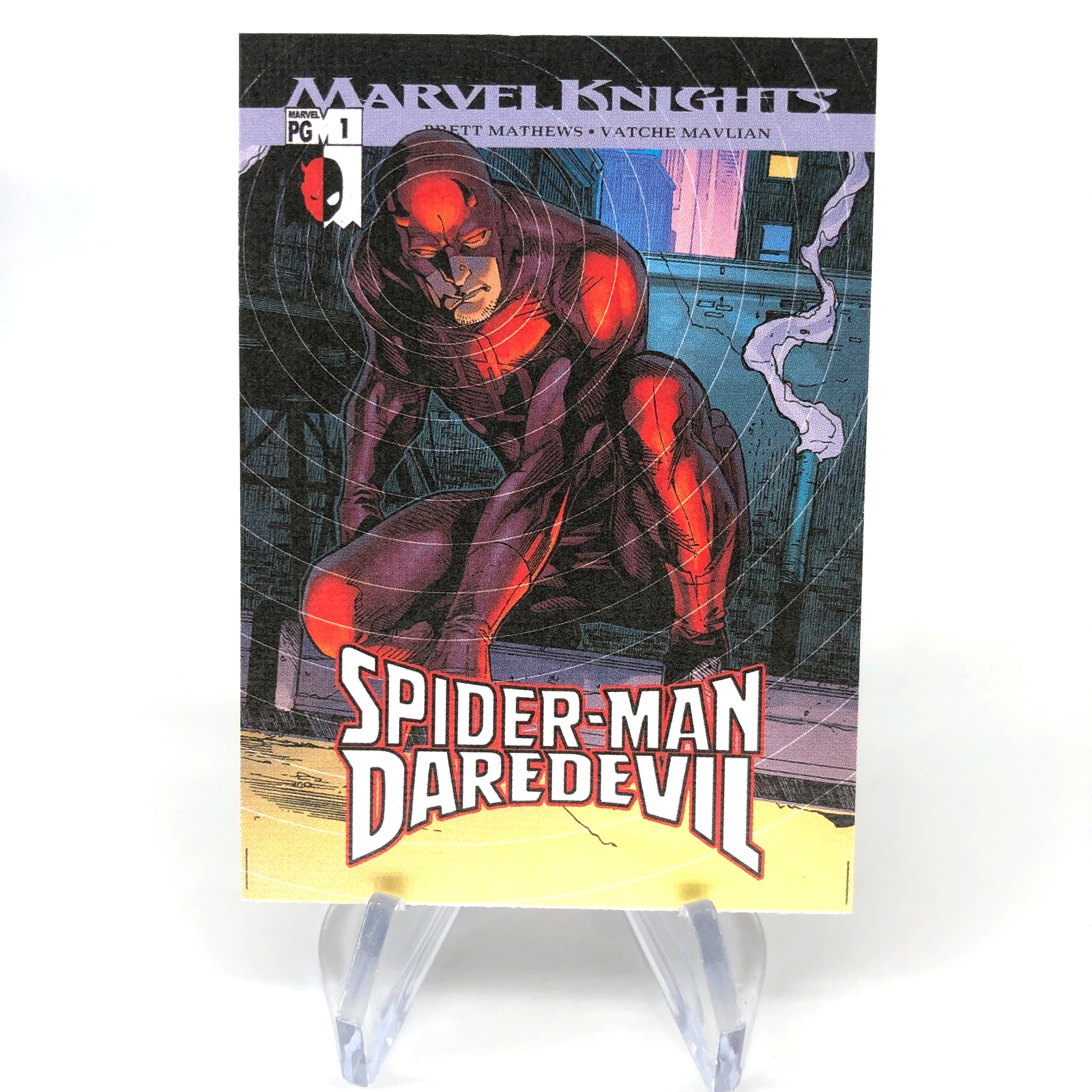 Marvel Card Daredevil 83 Canvas Comic Covers Fleer Upper Deck Renditions [NM]