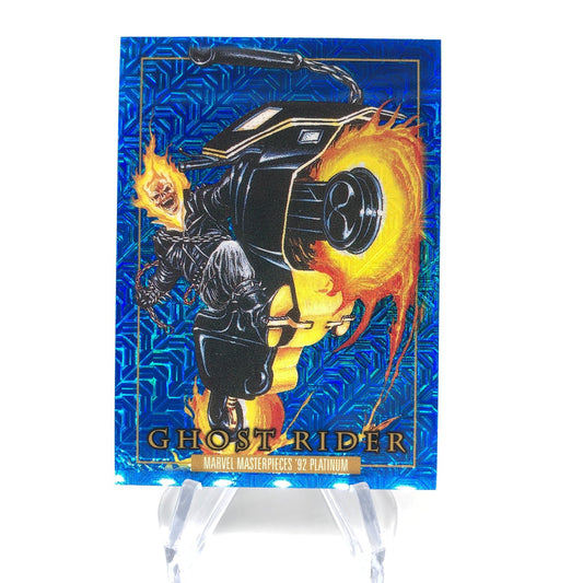 Marvel Card Ghost Rider Blue Traxx 37 Fleer Upper Deck Masterpieces [NM]