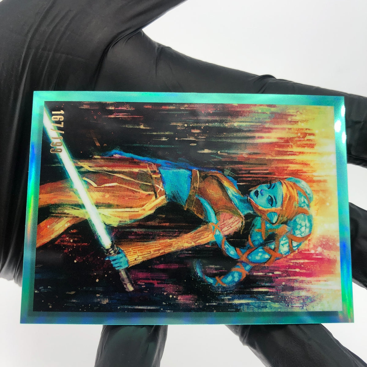 Star Wars Galaxy 2023 Aayla Secura WSW-14 Aqua  /199 Insert Topps Chrome [NM]
