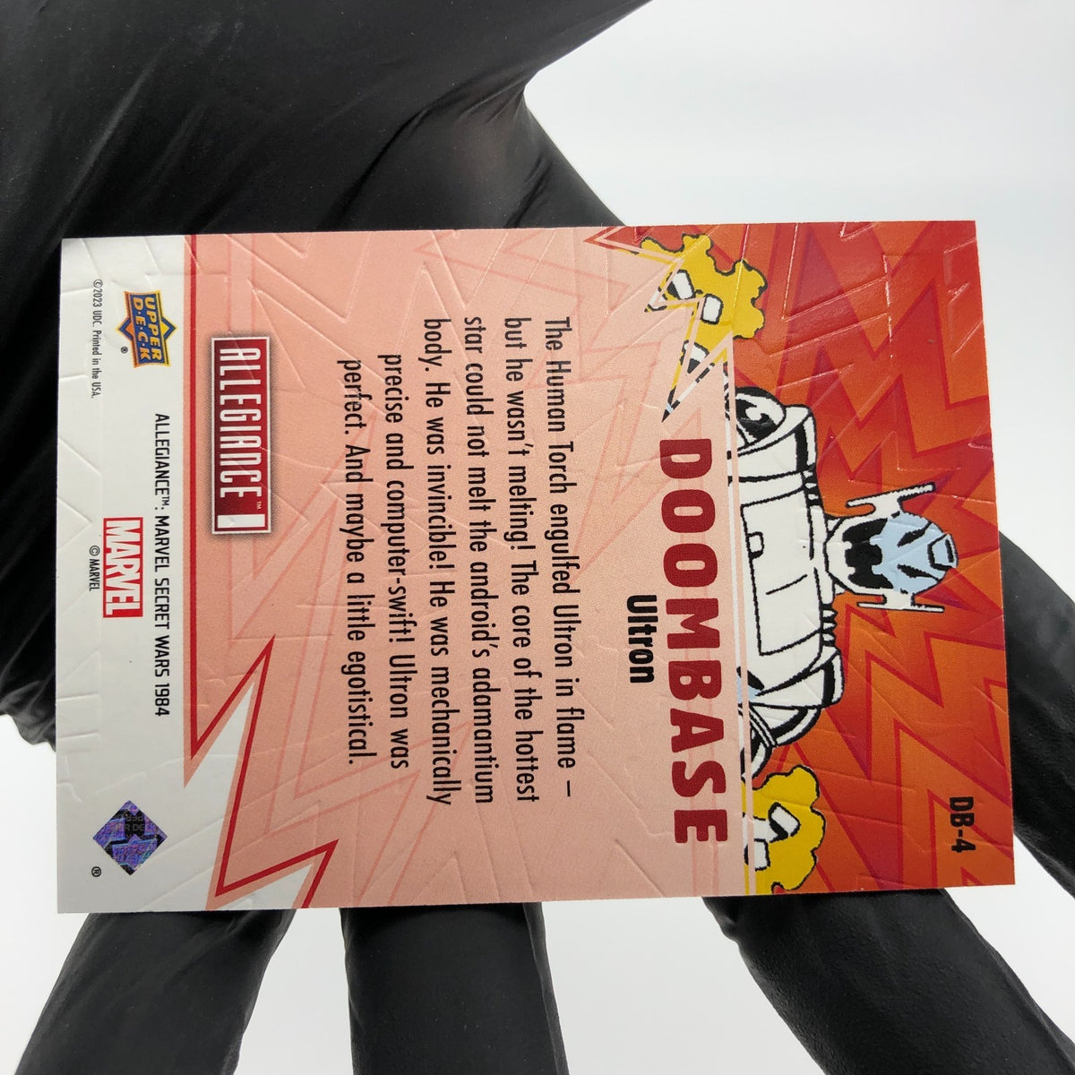 Marvel Card Secret Wars Ultron Doombase DB-4 Allegiance Upper Deck [NM]