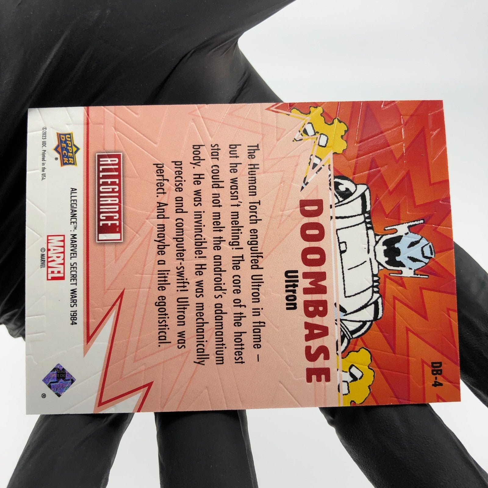 Marvel Card Secret Wars Ultron Doombase DB-4 Allegiance Upper Deck [NM]