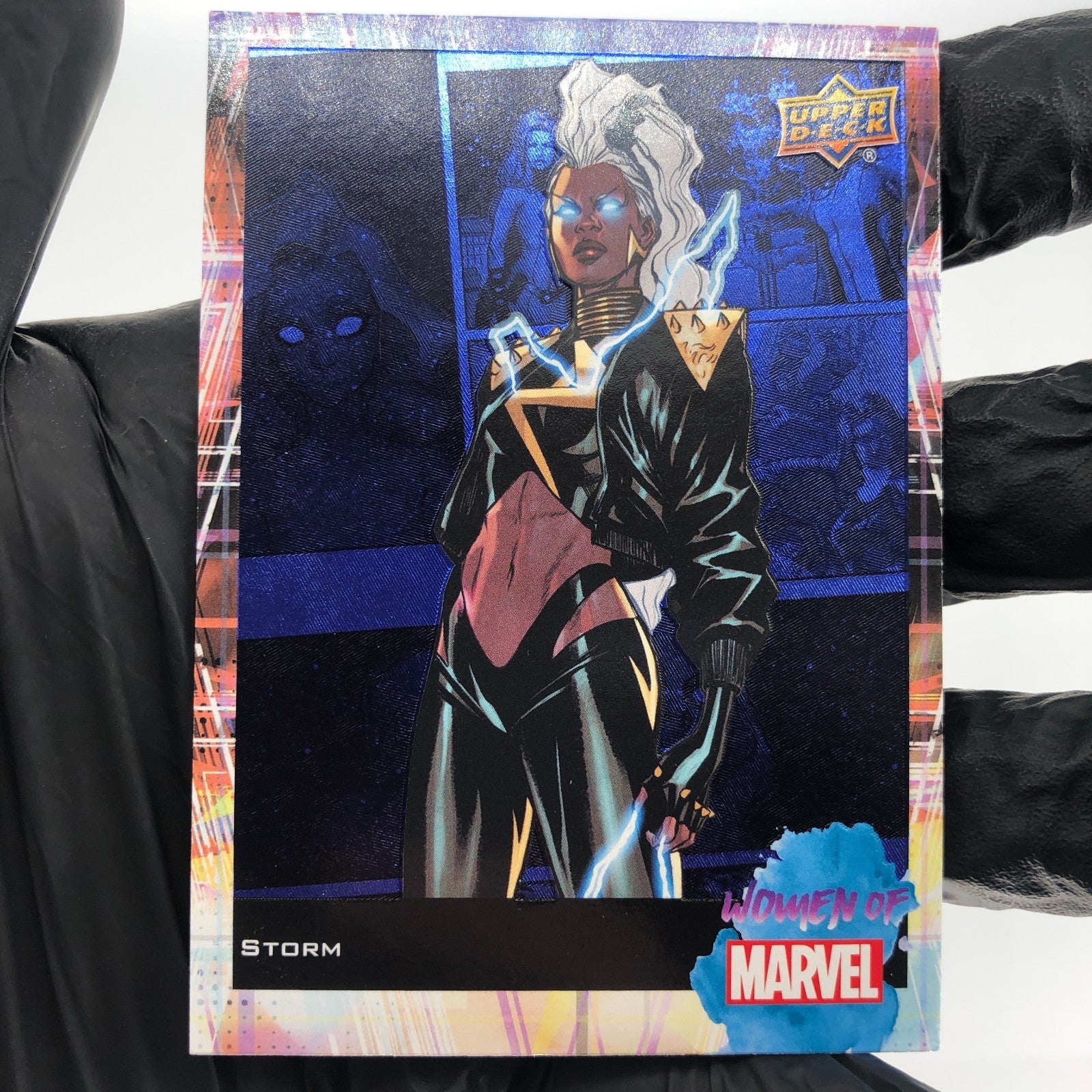 Marvel Card Storm 16 Blue Light Women of Marvel 2022 Holo Fleer Upper Deck [NM]