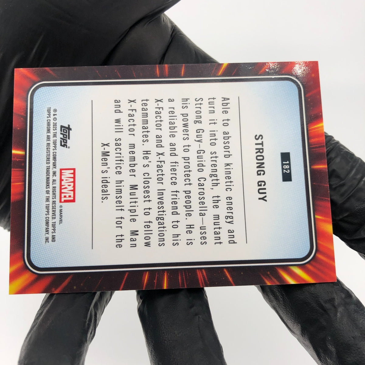 Marvel Card Strong Guy 182 Black Web /399 Topps Chrome 2025 [NM]