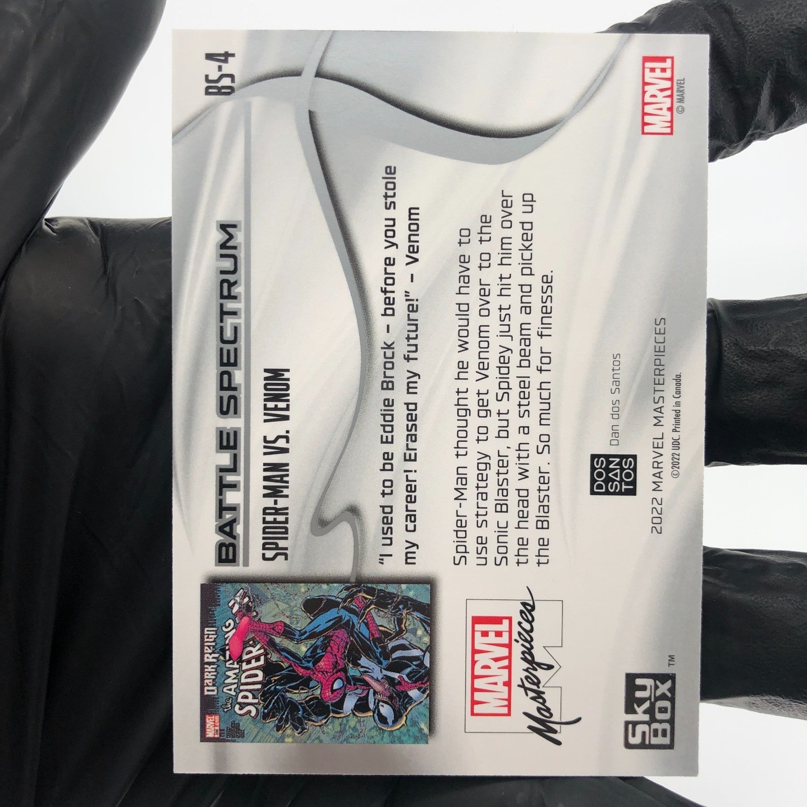 Marvel Card Spider-Man vs. Venom BS-4 Fleer Upper Deck Masterpieces 2022 [NM]