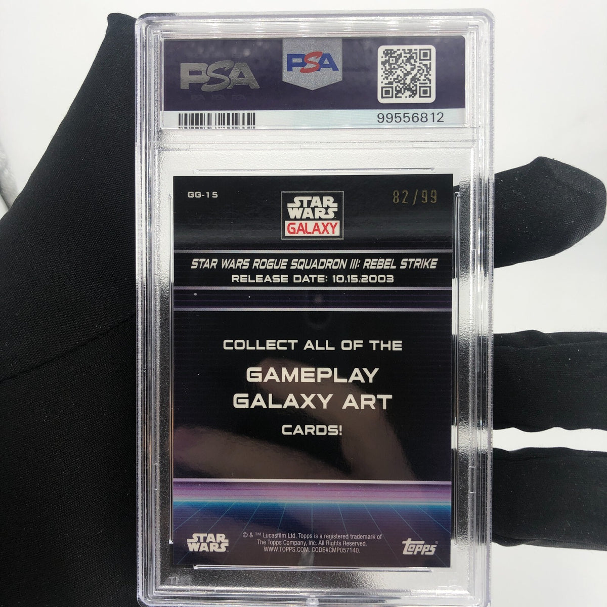 PSA 10 Star Wars Galaxy 2022 Rebel Strike GG-15 /99 Green Topps Chrome [10]