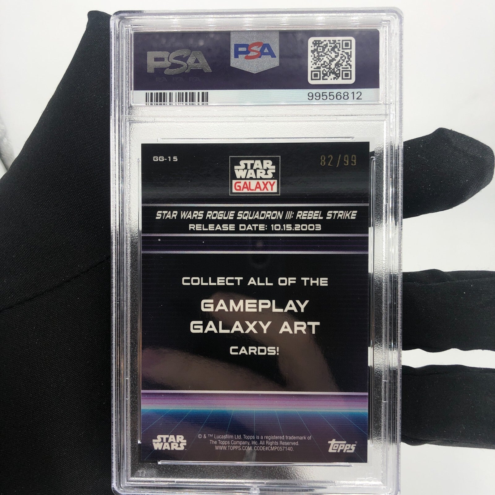 PSA 10 Star Wars Galaxy 2022 Rebel Strike GG-15 /99 Green Topps Chrome [10]
