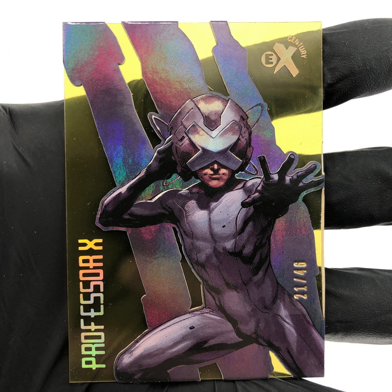 Marvel Card Professor X EX55 Yellow /46 Century Upper Deck Wolverine [NM]