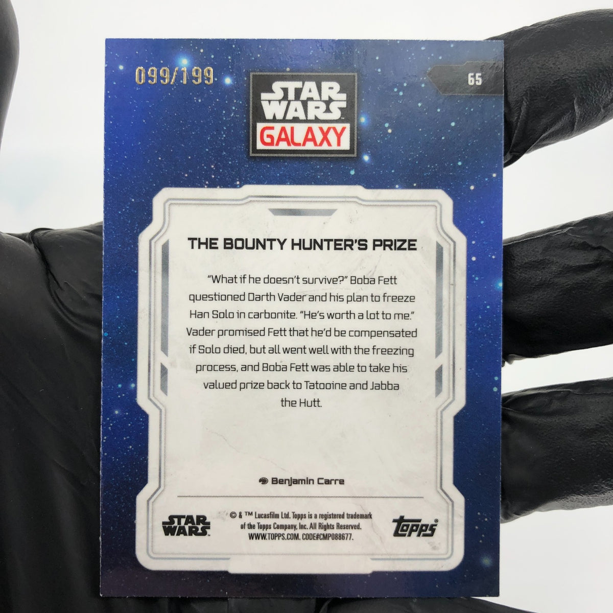 Star Wars Galaxy 2024 The Bounty Hunters Price 65 Wave /199 Topps Chrome [NM]