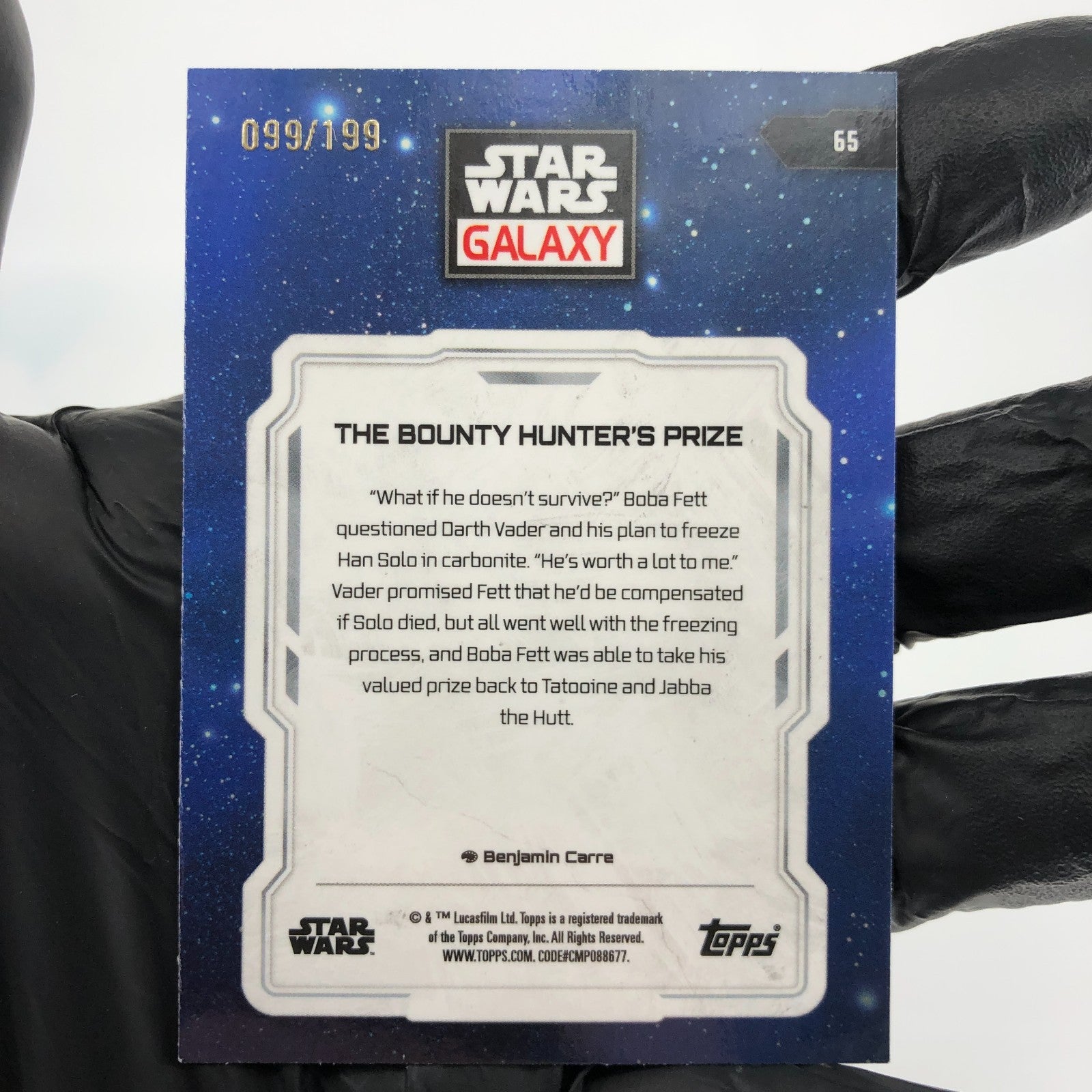 Star Wars Galaxy 2024 The Bounty Hunters Price 65 Wave /199 Topps Chrome [NM]