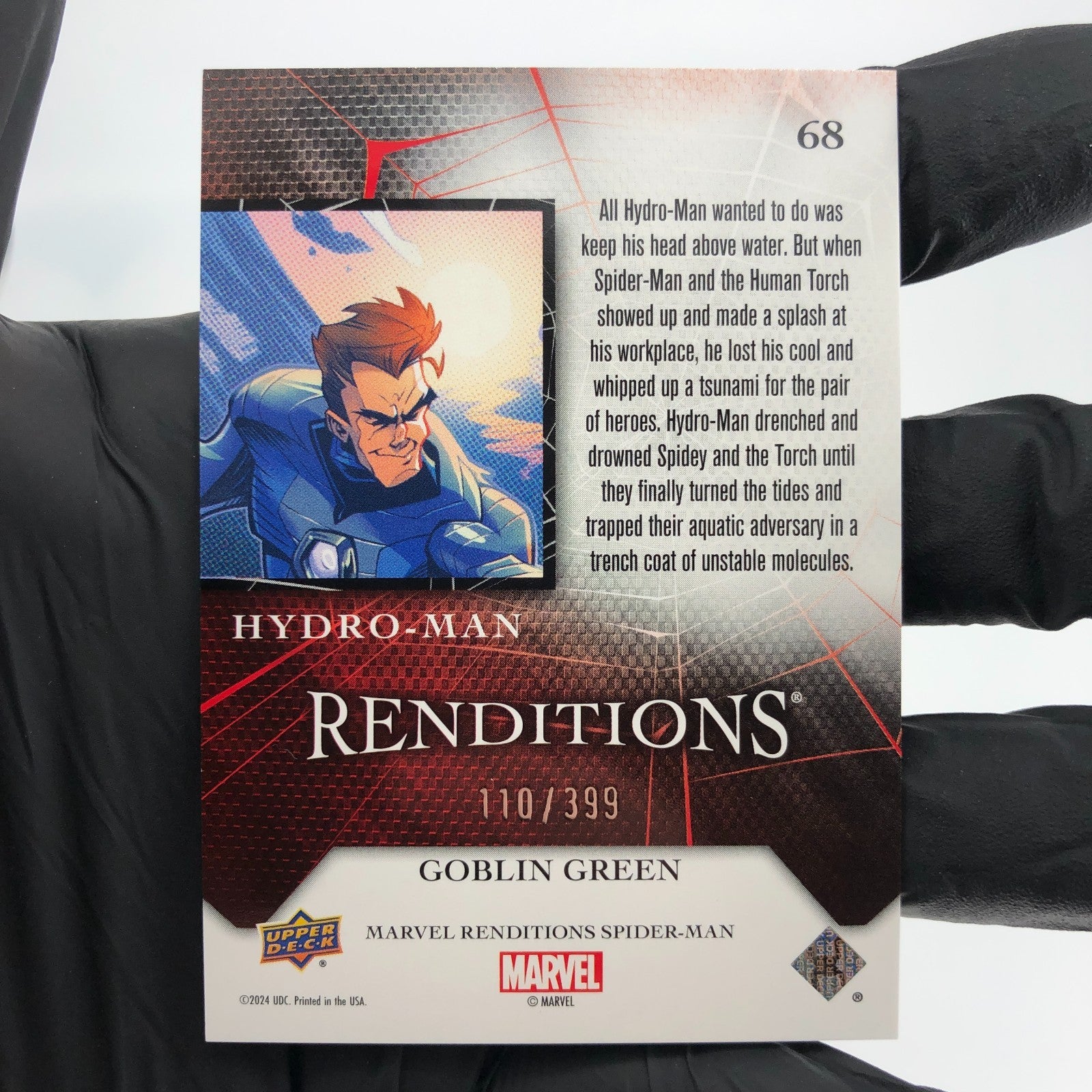 Marvel Card Hydro-Man 68 Green Goblin /399 Fleer Upper Deck Renditions [NM]