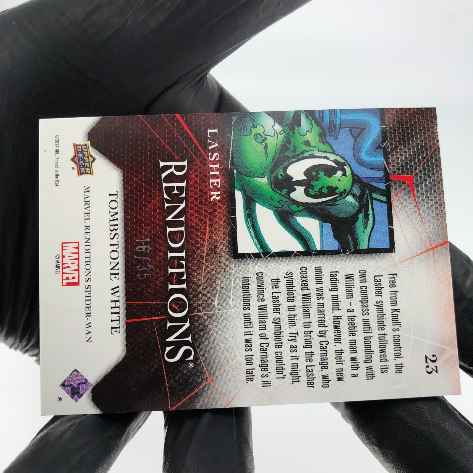 Marvel Card Lasher 23 Tombstone White  /35 Fleer Upper Deck Renditions [NM]