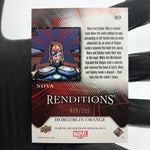 Marvel Card Nova 89 Orange  /299 Fleer Upper Deck Renditions [NM]